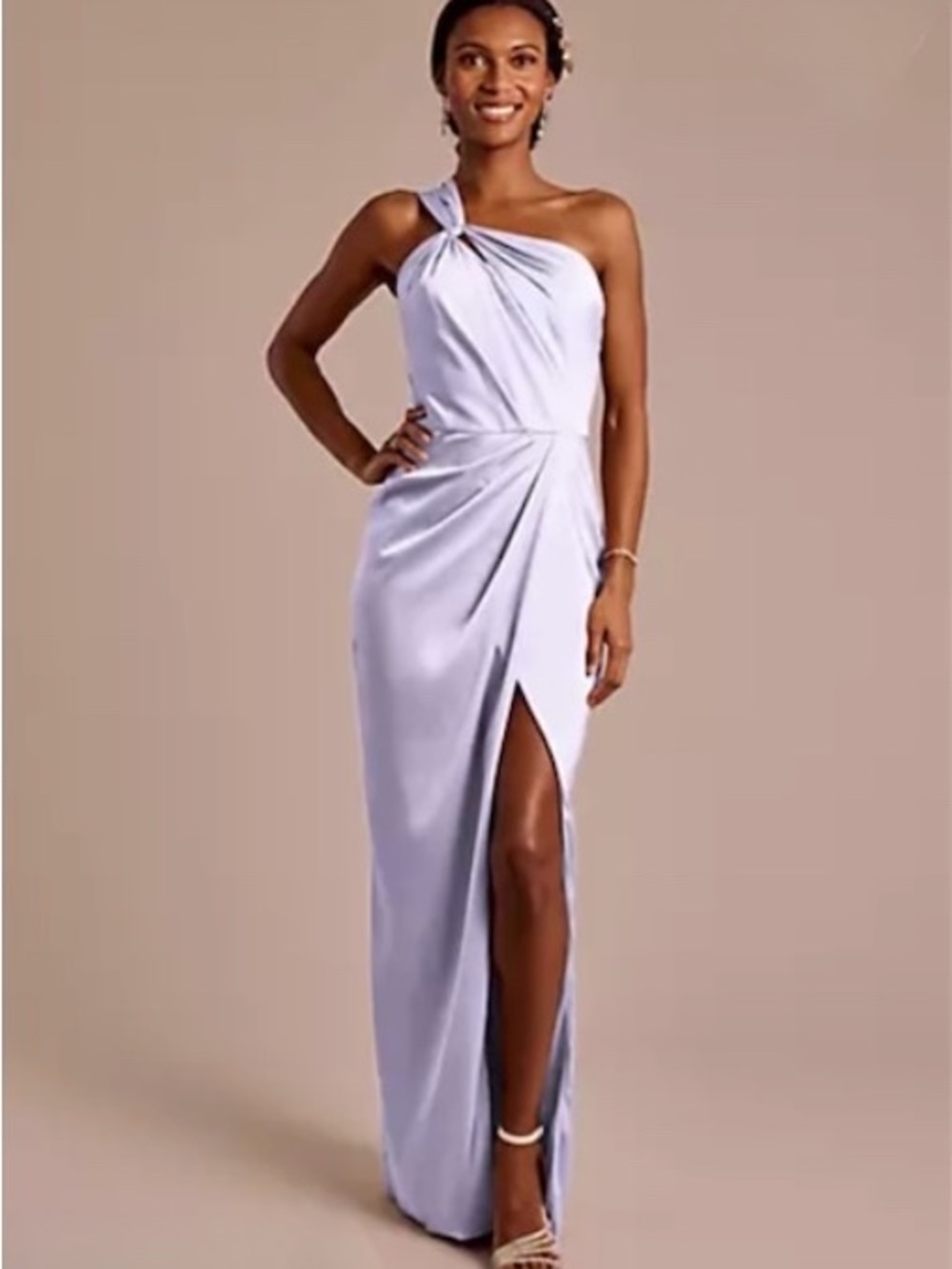 Lavender Knot One Shoulder Dress - David’s Bridal